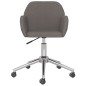 vidaXL Sillas de comedor giratorias 2 unidades tela gris oscuro vidaXL Sillas de comedor giratorias 2 unidades tela gris oscuro