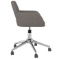 vidaXL Sillas de comedor giratorias 2 unidades tela gris oscuro vidaXL Sillas de comedor giratorias 2 unidades tela gris oscuro
