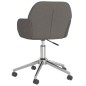 vidaXL Sillas de comedor giratorias 2 unidades tela gris oscuro vidaXL Sillas de comedor giratorias 2 unidades tela gris oscuro