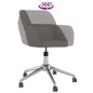 vidaXL Sillas de comedor giratorias 2 unidades tela gris oscuro vidaXL Sillas de comedor giratorias 2 unidades tela gris oscuro
