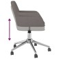vidaXL Sillas de comedor giratorias 2 unidades tela gris oscuro vidaXL Sillas de comedor giratorias 2 unidades tela gris oscuro