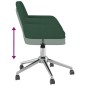 vidaXL Sillas de comedor giratorias 2 unidades tela verde oscuro vidaXL Sillas de comedor giratorias 2 unidades tela verde oscuro