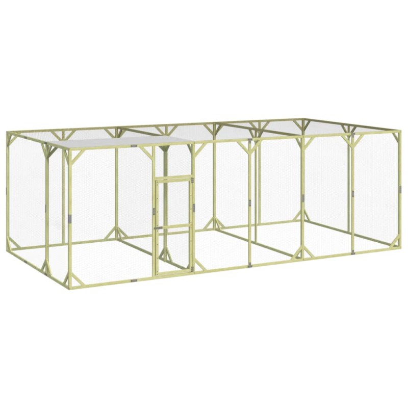 vidaXL Gallinero madera maciza de pino impregnada 600x300x200 cm vidaXL Gallinero madera maciza de pino impregnada 600x300x200 cm