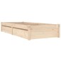 vidaXL Estructura de cama individual con cajones 75x190 cm vidaXL Estructura de cama individual con cajones 75x190 cm