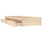 vidaXL Estructura de cama individual con cajones 75x190 cm vidaXL Estructura de cama individual con cajones 75x190 cm