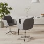vidaXL Sillas de comedor giratorias 2 unidades tela gris claro vidaXL Sillas de comedor giratorias 2 unidades tela gris claro