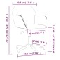 vidaXL Sillas de comedor giratorias 2 unidades tela gris claro vidaXL Sillas de comedor giratorias 2 unidades tela gris claro