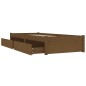 vidaXL Estructura de cama con cajones marrón miel 90x200 cm vidaXL Estructura de cama con cajones marrón miel 90x200 cm