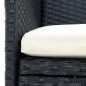 vidaXL Juego de comedor de jardín 7 piezas con cojines negro vidaXL Juego de comedor de jardín 7 piezas con cojines negro
