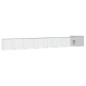 vidaXL Gallinero de acero galvanizado gris 800x91x100 cm vidaXL Gallinero de acero galvanizado gris 800x91x100 cm