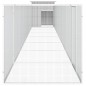 vidaXL Gallinero de acero galvanizado gris 800x91x100 cm vidaXL Gallinero de acero galvanizado gris 800x91x100 cm