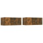 vidaXL Set de muebles de TV 4 pzas madera contrachapada roble ahumado vidaXL Set de muebles de TV 4 pzas madera contrachapada roble ahumado