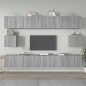 vidaXL Set de muebles para TV 6 pzas madera contrachapada gris Sonoma