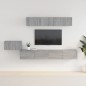 vidaXL Set de muebles para TV 5 pzas madera contrachapada gris Sonoma vidaXL Set de muebles para TV 5 pzas madera contrachapada gris Sonoma