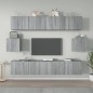 vidaXL Set de muebles para TV 6 pzas madera contrachapada gris Sonoma vidaXL Set de muebles para TV 6 pzas madera contrachapada gris Sonoma