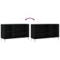 vidaXL Mueble zapatero madera contrachapada negro 102x36x60 cm vidaXL Mueble zapatero madera contrachapada negro 102x36x60 cm