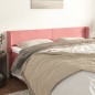 vidaXL Cabecero de terciopelo rosa 203x16x78/88 cm vidaXL Cabecero de terciopelo rosa 203x16x78/88 cm