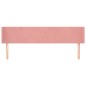 vidaXL Cabecero de terciopelo rosa 203x16x78/88 cm vidaXL Cabecero de terciopelo rosa 203x16x78/88 cm