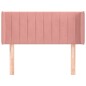 vidaXL Cabecero de terciopelo rosa 103x16x78/88 cm