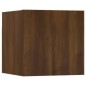 vidaXL Set de muebles para TV 3 pzas madera contrachapada roble marrón