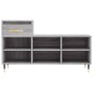 vidaXL Mueble zapatero madera contrachapada gris Sonoma 102x36x60 cm