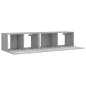 vidaXL Set de muebles para TV 2 pzas madera contrachapada gris Sonoma vidaXL Set de muebles para TV 2 pzas madera contrachapada gris Sonoma