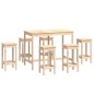 vidaXL Set de bar 7 piezas madera maciza de pino vidaXL Set de bar 7 piezas madera maciza de pino