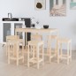 vidaXL Set de bar 7 piezas madera maciza de pino vidaXL Set de bar 7 piezas madera maciza de pino