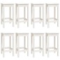 vidaXL Set de bar 9 piezas madera maciza de pino blanco vidaXL Set de bar 9 piezas madera maciza de pino blanco