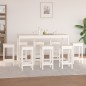 vidaXL Set de bar 9 piezas madera maciza de pino blanco vidaXL Set de bar 9 piezas madera maciza de pino blanco