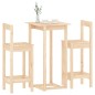 vidaXL Set de bar 3 piezas madera maciza de pino vidaXL Set de bar 3 piezas madera maciza de pino