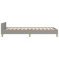vidaXL Estructura de cama con cabecero de tela gris claro 90x190 cm vidaXL Estructura de cama con cabecero de tela gris claro 90x190 cm