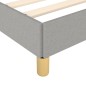 vidaXL Estructura de cama con cabecero de tela gris claro 90x190 cm vidaXL Estructura de cama con cabecero de tela gris claro 90x190 cm