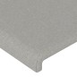 vidaXL Estructura de cama con cabecero de tela gris claro 90x190 cm vidaXL Estructura de cama con cabecero de tela gris claro 90x190 cm