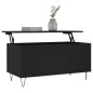 vidaXL Mesa de centro madera contrachapada negro 90x44,5x45 cm vidaXL Mesa de centro madera contrachapada negro 90x44,5x45 cm