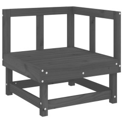 vidaXL Juego de muebles de jardín 8 piezas madera maciza de pino