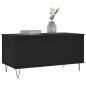 vidaXL Mesa de centro madera contrachapada negro 90x44,5x45 cm vidaXL Mesa de centro madera contrachapada negro 90x44,5x45 cm