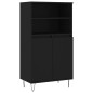 vidaXL Aparador alto madera contrachapada negro 60x36x110 cm vidaXL Aparador alto madera contrachapada negro 60x36x110 cm