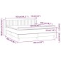 vidaXL Cama box spring con colchón tela color crema 160x200 cm vidaXL Cama box spring con colchón tela color crema 160x200 cm