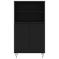 vidaXL Aparador alto madera contrachapada negro 60x36x110 cm vidaXL Aparador alto madera contrachapada negro 60x36x110 cm