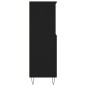 vidaXL Aparador alto madera contrachapada negro 60x36x110 cm vidaXL Aparador alto madera contrachapada negro 60x36x110 cm