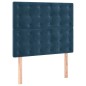 vidaXL Cama box spring con colchón terciopelo azul oscuro 90x190 cm vidaXL Cama box spring con colchón terciopelo azul oscuro 90x190 cm