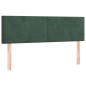 vidaXL Cama box spring colchón y LED terciopelo verde oscuro 140x190cm vidaXL Cama box spring colchón y LED terciopelo verde oscuro 140x190cm