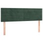 vidaXL Cama box spring colchón y LED terciopelo verde oscuro 140x190cm vidaXL Cama box spring colchón y LED terciopelo verde oscuro 140x190cm