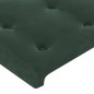 vidaXL Cama box spring colchón y LED terciopelo verde oscuro 140x190cm vidaXL Cama box spring colchón y LED terciopelo verde oscuro 140x190cm