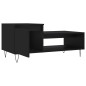 vidaXL Mesa de centro madera contrachapada negro 100x50x45 cm vidaXL Mesa de centro madera contrachapada negro 100x50x45 cm