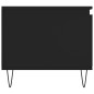 vidaXL Mesa de centro madera contrachapada negro 100x50x45 cm vidaXL Mesa de centro madera contrachapada negro 100x50x45 cm