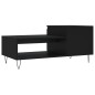 vidaXL Mesa de centro madera contrachapada negro 100x50x45 cm vidaXL Mesa de centro madera contrachapada negro 100x50x45 cm