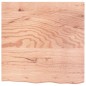 vidaXL Encimera baño madera maciza tratada marrón claro 60x60x(2-4) cm vidaXL Encimera baño madera maciza tratada marrón claro 60x60x(2-4) cm