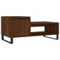 vidaXL Mesa de centro madera contrachapada roble marrón 100x50x45 cm vidaXL Mesa de centro madera contrachapada roble marrón 100x50x45 cm